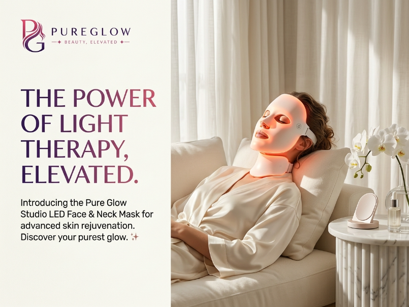 Pure Glow™ 7-Color LED Face & Neck Mask