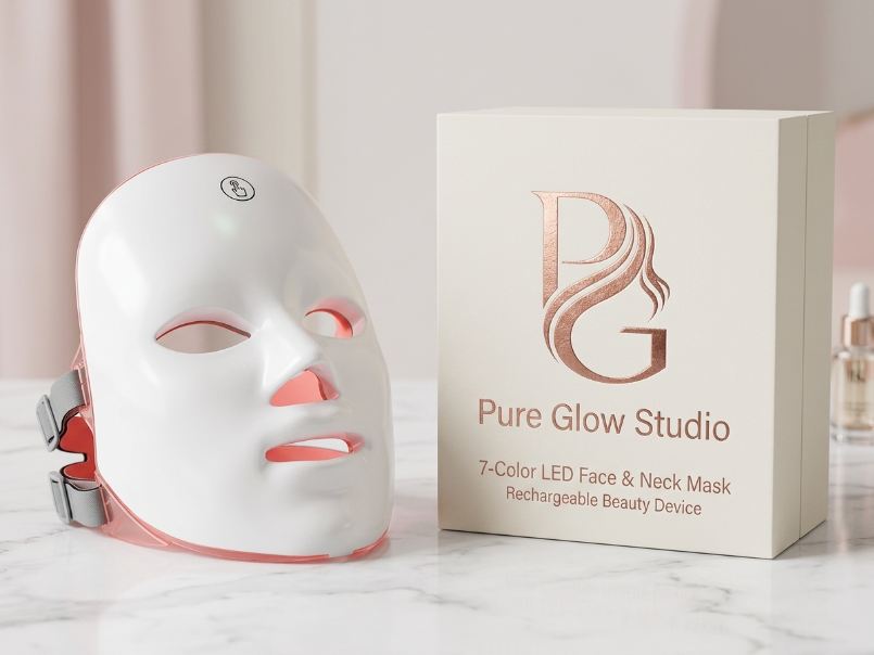 Pure Glow™ 7-Color LED Face & Neck Mask