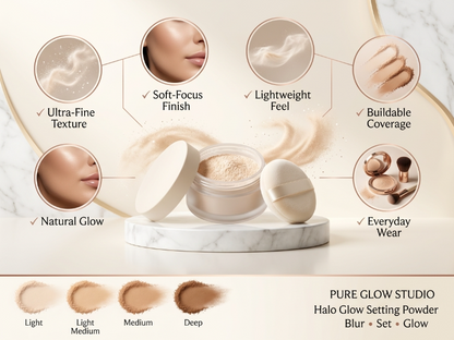 Pure Glow™ e.l.f. Halo Glow Setting Powder