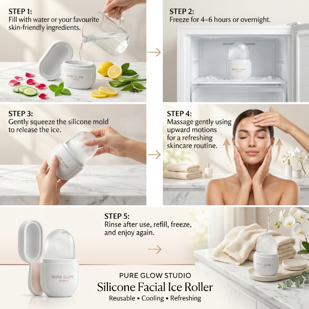 Pure Glow™ Silicone Facial Ice Roller