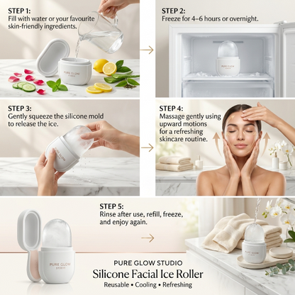 Pure Glow™ Silicone Facial Ice Roller