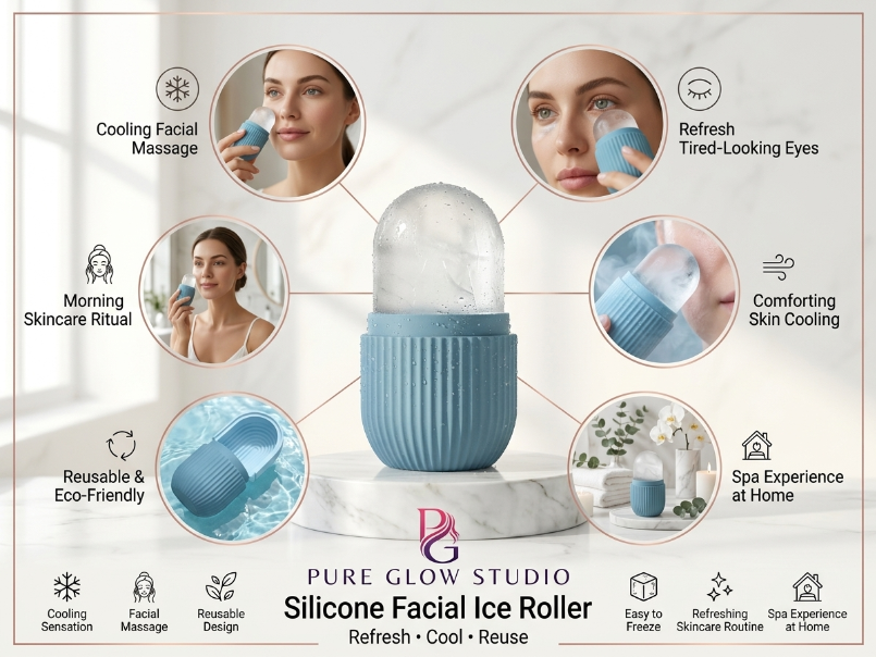 Pure Glow™ Silicone Facial Ice Roller